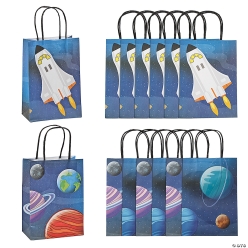 Space Kraft Gift Bags - 12Pk
