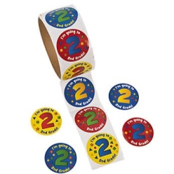 I'm Going to 2nd Grade Stickers 100pk
