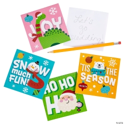 Cozy, Merry & Bright Character Paper Notepads-24Pk