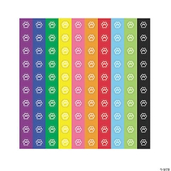 Paw Print Mini Stickers - 8 Sheets of 100