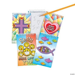 Religious 30 Pg. Spiral Notepads - 24 Pk