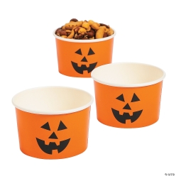 Jack-O'-Lantern Snack Cups-25Pk