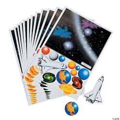 Build Your Own Solar System Sheets - 12 Pk