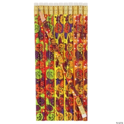 Halloween Pumpkin Patch Party Wooden Pencils-24Pk