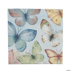Pastel Butterfly Luncheon Napkins - 16Pk