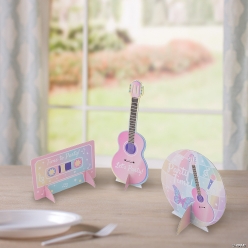 Pastel Music Party Centrepieces-3Pk