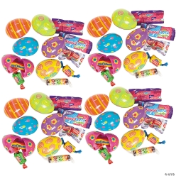 Candy Filled Patterned Easter Eggs - 144 PACK