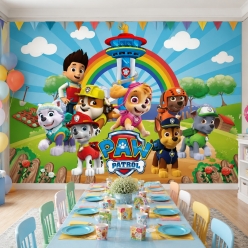 Paw Patrol Giant FABRIC Large Keepsake Backdrop