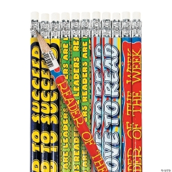 Reader's Motivational Pencil Assortment-144Pk
