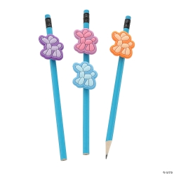 Balloon Animal Rubber Pencil Charms Assortment-48Pk