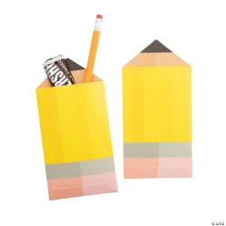 End of Year Grad Pencil Treat Bags - 12Pk