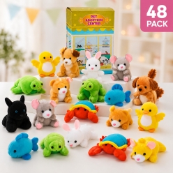Pet Adoption Center Plush Assortment - 48Pk
