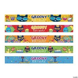 Pete the Cat Birthday Slap Bracelets - 10Pk