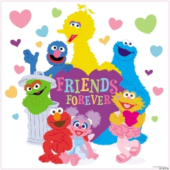Sesame Street Friends Forever 6FT Photo Booth Backdrop