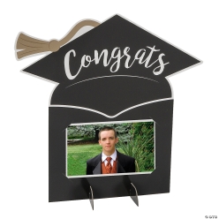 Congrats Grad Mortarboard Photo Frame Centerpiece