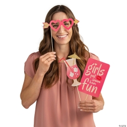 Girls Just Wanna Have Fun Photo Stick Props-12Pk