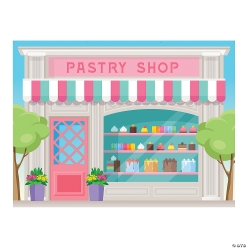Sweets & Pastry Shop Photobooth Backdrop