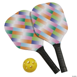 Bright Colour Wooden Pickleball Paddle Set with Ball