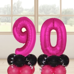 30% OFF: 90th Pink Age Airfill Balloon Column