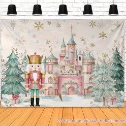 Watercolour Nutcracker Fabric Backdrop