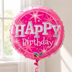 Pink Birthday Stars 18