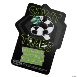 Beetlejuice Say It 3 Times Enamel Pins with Card-12Pk