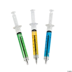 Syringe Ink Pens -12 Pk