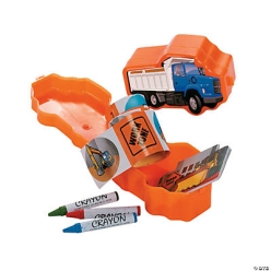 Construction Truck Case w/15pc Stationary Inside