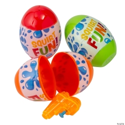 Neon Squirt Gun Filled Easter Eggs-24Pk