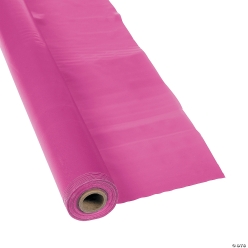 Hot Pink Plastic Tablecloth Roll 100 Foot