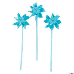 Light Blue Pinwheels - 36 Pk