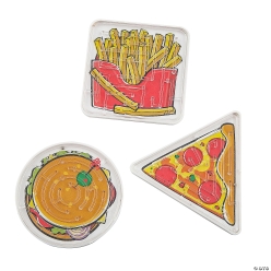 Fast Food Plastic Maze Puzzles-12Pk