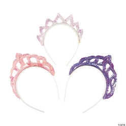 Shimmering Pastel Tiaras 12 Pk