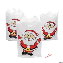 Jumbo 43.2cm Santa Tote Bags - BIG 50 Pack