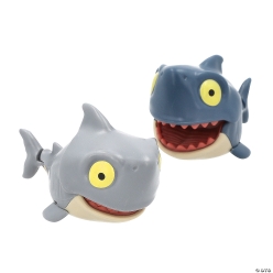 Blue & Gray Chomping Plastic Shark Toys-12Pk