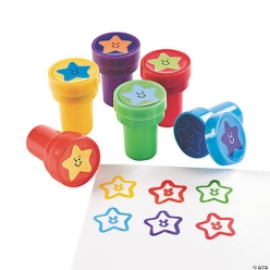 Star Self Inking Stampers - 24pk