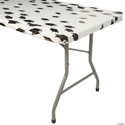 30% OFF: Graduation Fitted 8 FT Banquet Table Tablecloth