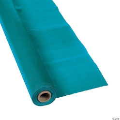 Turquoise Plastic Tablecloth Roll 100 Foot