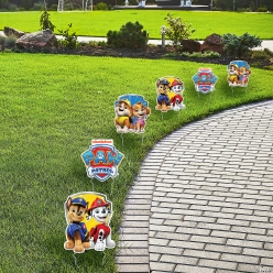 Paw Patrol Character Plastic Yard Signs-6Pk