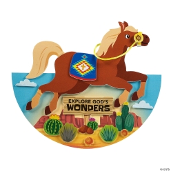 Railroad VBS Rocking Paper Plate Craft Kit-12Pk