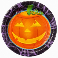 **Playful Pumpkin Dessert Plates - 8PK