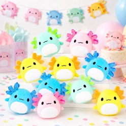 Axolotl Multicoloured Plush Toys 12 Pack