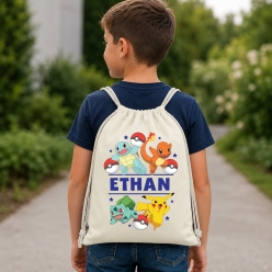 Pokemon Personalized Drawstring Backpack