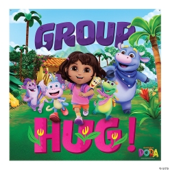 Dora Group Hug Giant FABRIC Keepsake Backdrop 6ft. x 6ft.