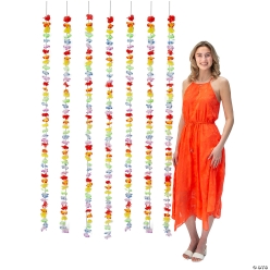 Bright Colour Luau Leis Curtain Backdrop