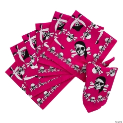 Pink Pirate Bandanas - 12pk
