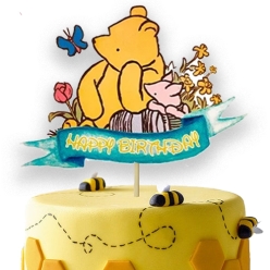 Pooh Vintage Large Cake Topper