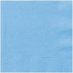 Light Blue Lunch Napkins 20 Pack