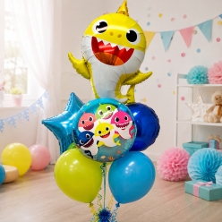 Baby Shark Pretty Balloon Bouquet