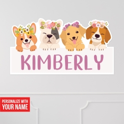 Pretty Puppy Personalized Vinyl 14